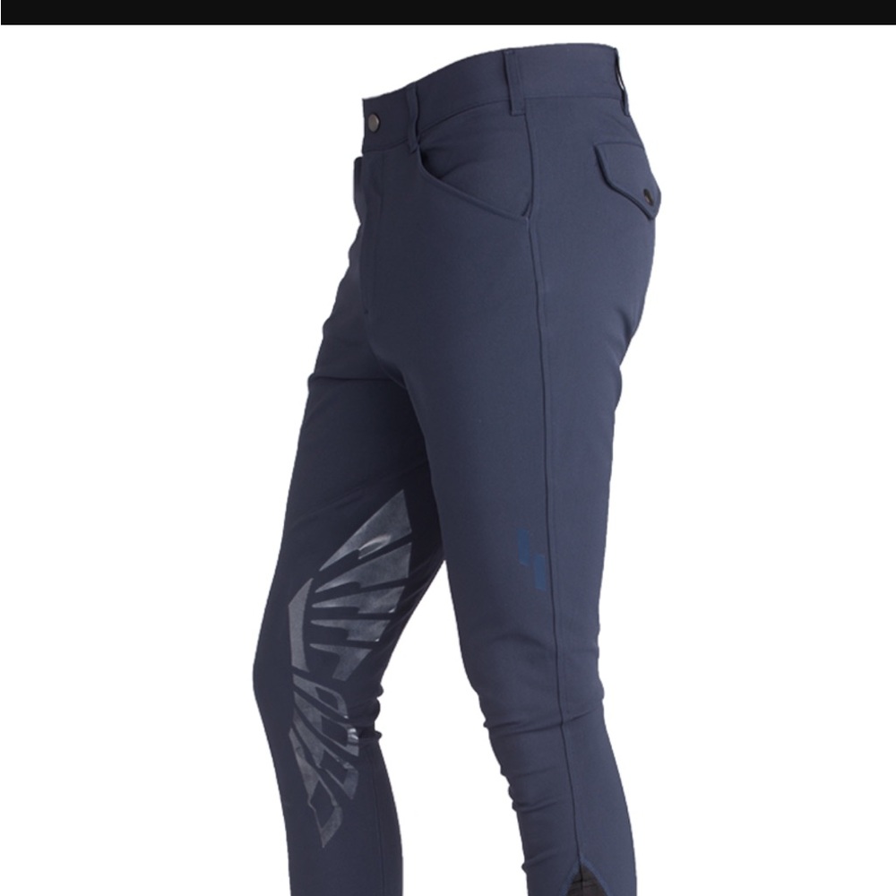 3 pairs of struck child breeches 
Girls size 12
2 boys 12 and 14 
2 gray andnavy
